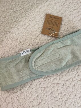 NWT Prose Plush Microfiber ‘Spa Headband’ - Pastel/Mint Green